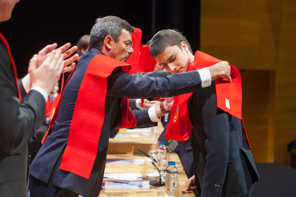 Colegio Mayor Belagua. Pamplona. Acto de imposición de becas