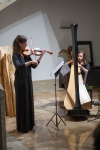 Concierto violín y arpa. Colegio Mayor Belagua